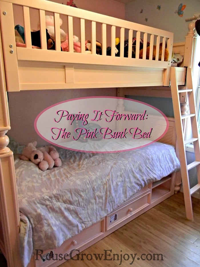 Paying It Forward The Pink Bunk Bed