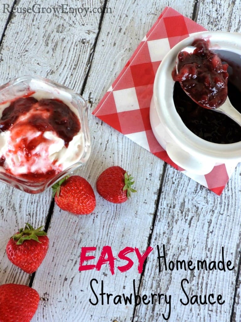 How To Make Homemade Strawberry Sauce! So Yummy!