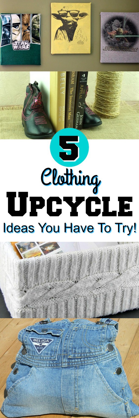 Have some old clothing and looking for ways to upcycle it? Check out these 5 Clothing Upcycle Ideas You Have To Try!