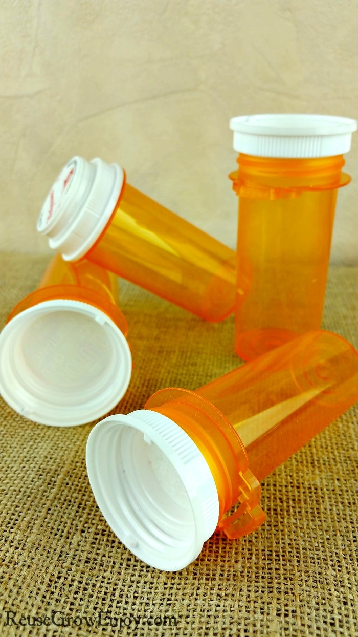 Prescription Bottles Upcycled, Plastic Medicine Bottles, Empty