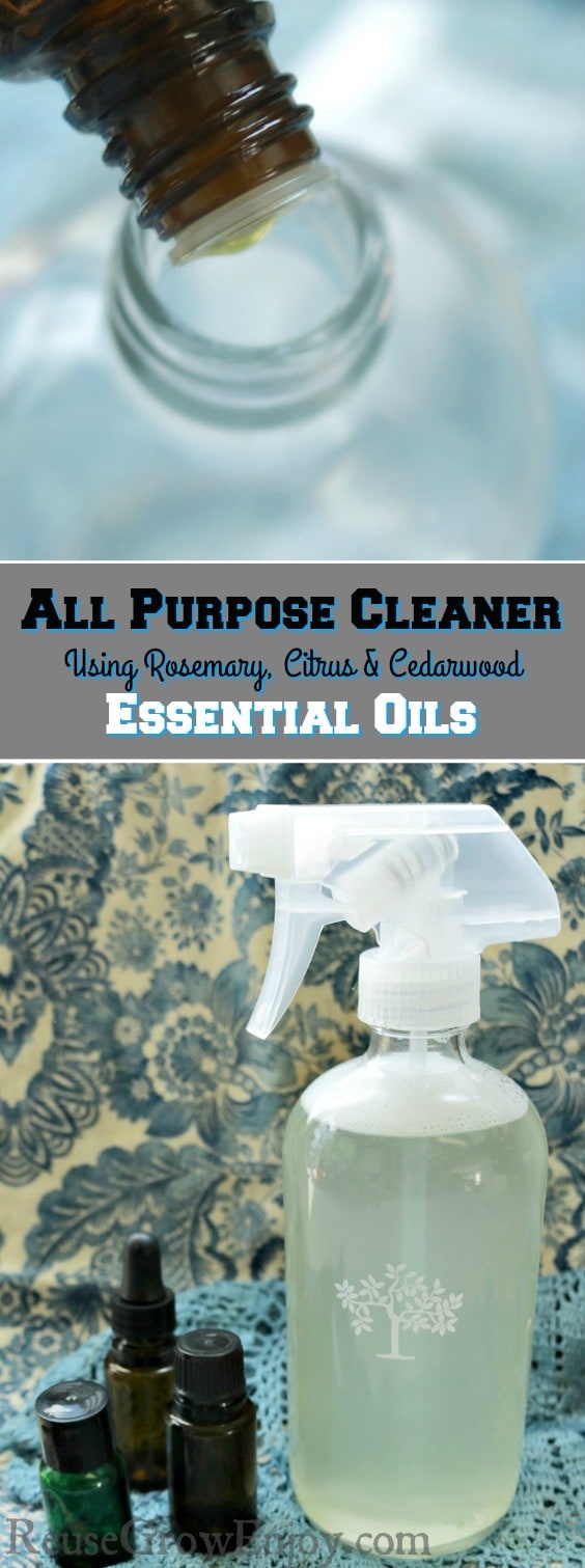 Essential Oil Cleaner - All Purpose Cleaner With Rosemary, Citrus ...