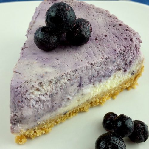 Marble Blueberry Instant Pot Cheesecake - Reuse Grow Enjoy
