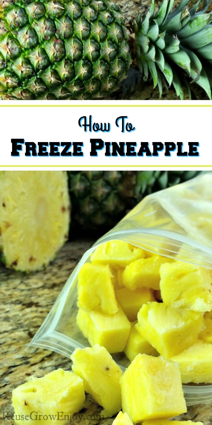 Are you asking yourself can you freeze pineapple? The answer is yes you can! This time of year it is on sale and time to stock up. I will show you how!