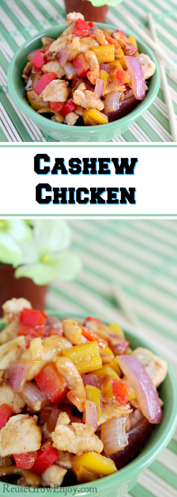 If you like chicken and are looking for something new to try, I have just the thing for you. Check out this Cashew Chicken Recipe!