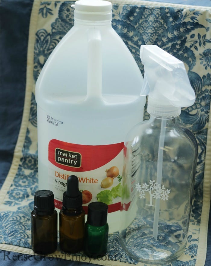 All the supplies you will need to make your own DIY natural all purpose cleaner!