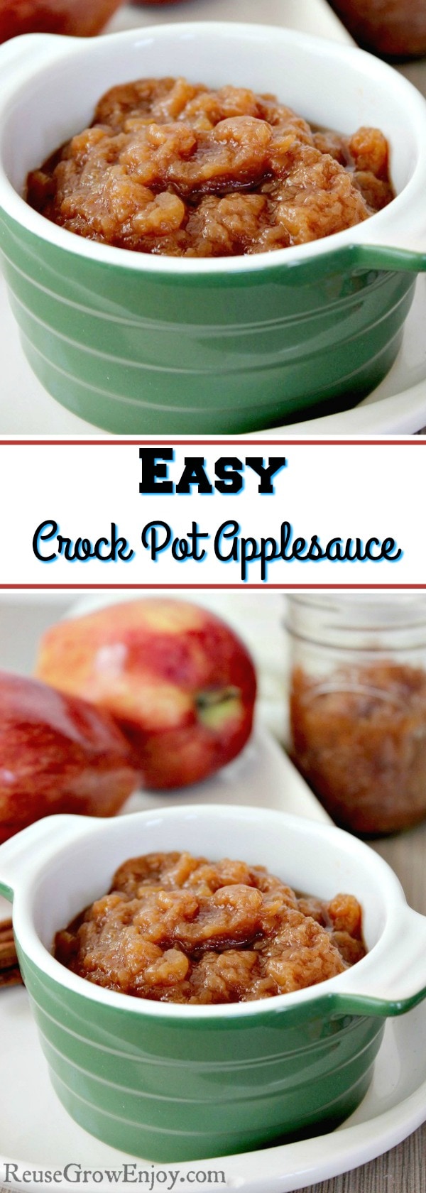 Homemade Crock Pot Applesauce is one of those recipes that is a super easy applesauce recipe. After you make it, you will never go back to store bought!