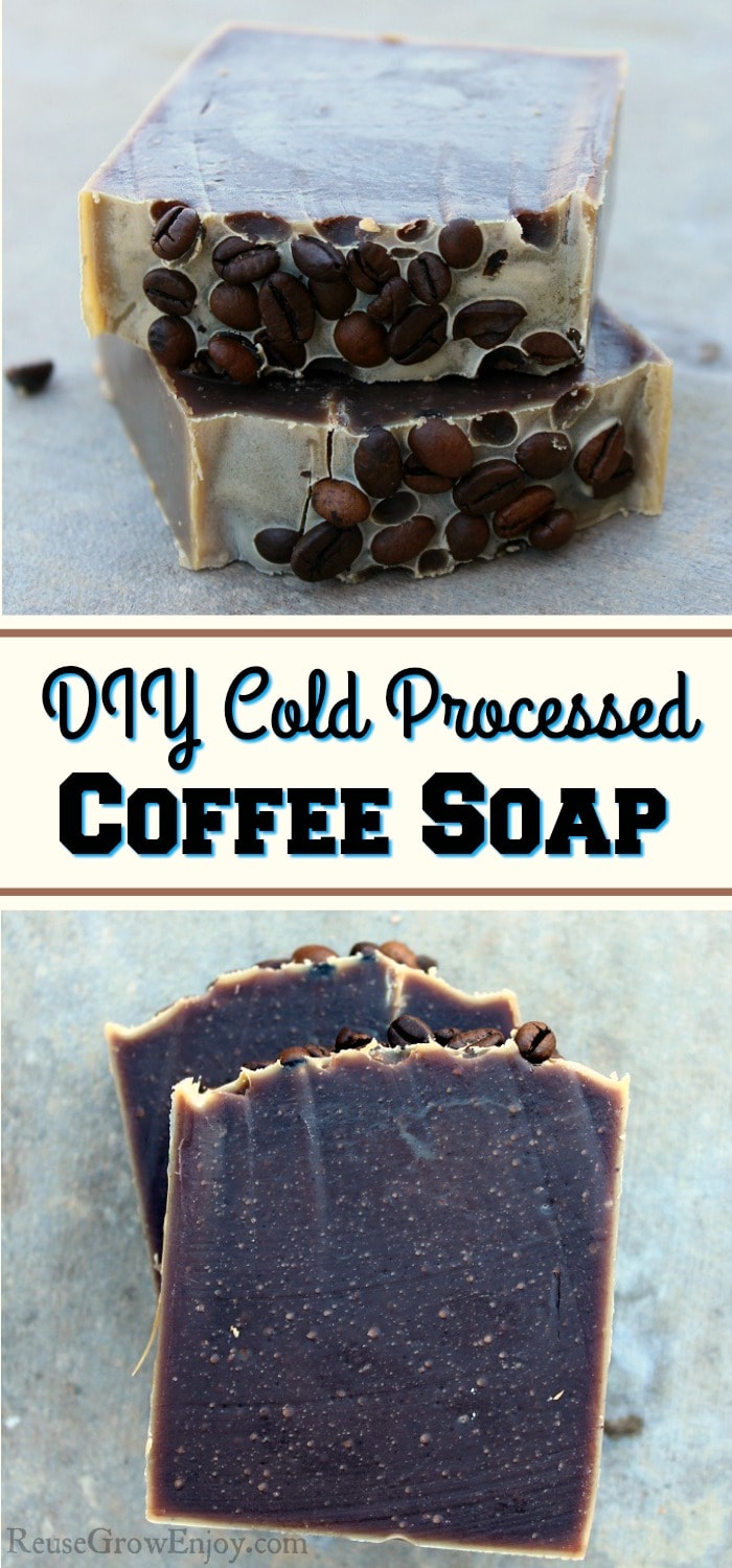 Did you know you can make your own coffee soap right at home? It is a great way to reuse leftover coffee. These also make a great gift idea for any coffee lover!