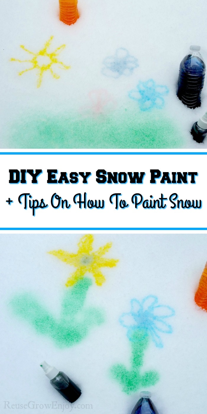 How to make Winter snow paint using only 3 ingredients - Laughing Kids Learn