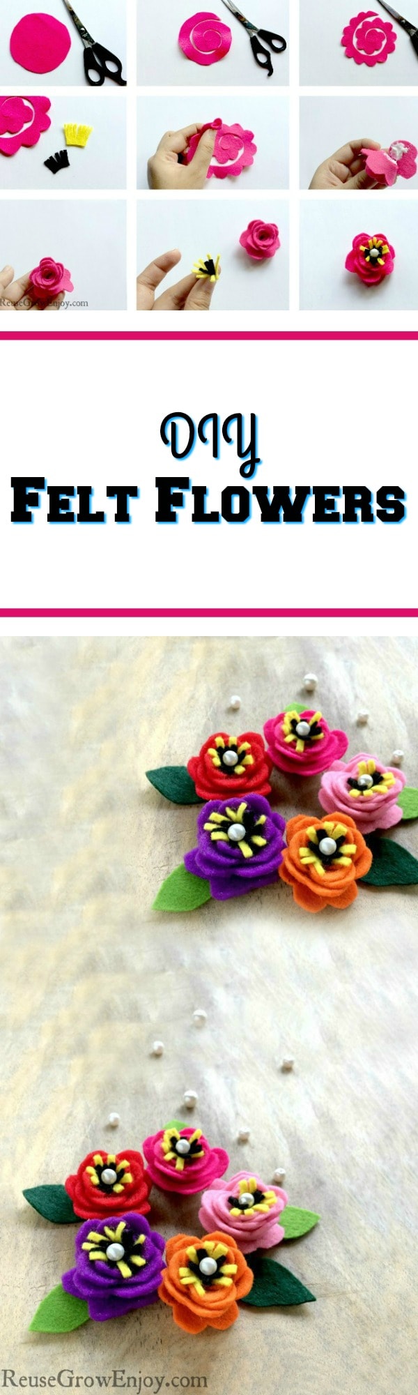 How to Make Felt Flowers