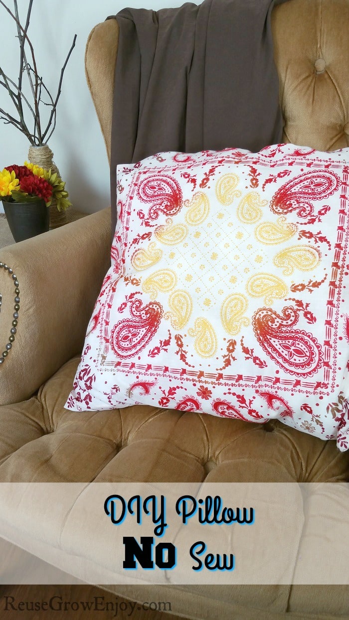 Diy Pillow Throw Pillow Diy Reuse Grow Enjoy