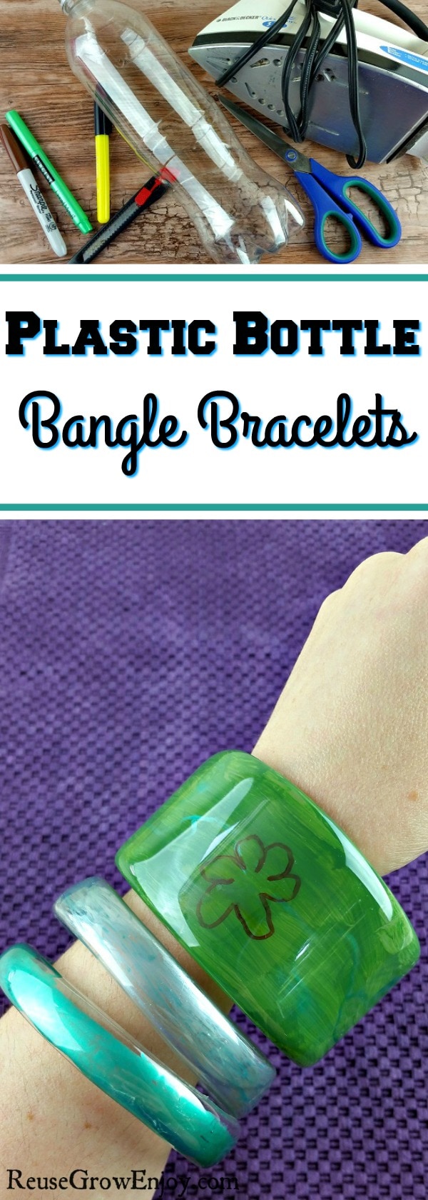 Have some plastic bottles? Check out this cute and easy DIY Plastic Bottle Bangle Bracelets!