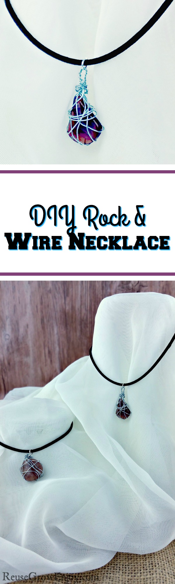 If you like jewelry and are looking for a craft project to do, I have just the thing for you. Check out this DIY Rock & Wire Jewelry Necklace!