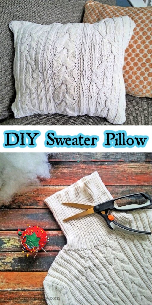 Diy Sweater Pillow 5526