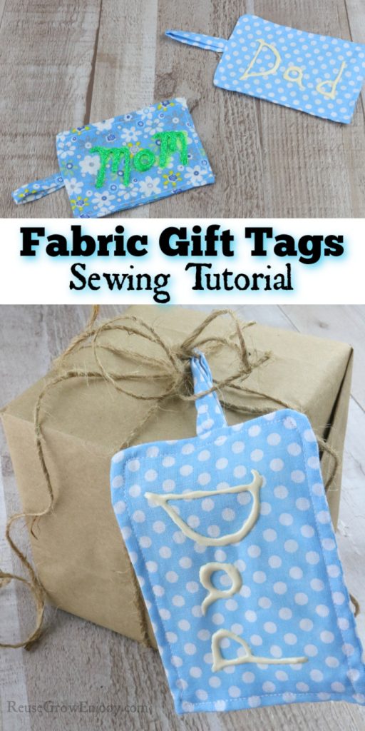 Fabric Gift Tags Sewing Tutorial - Reuse Grow Enjoy