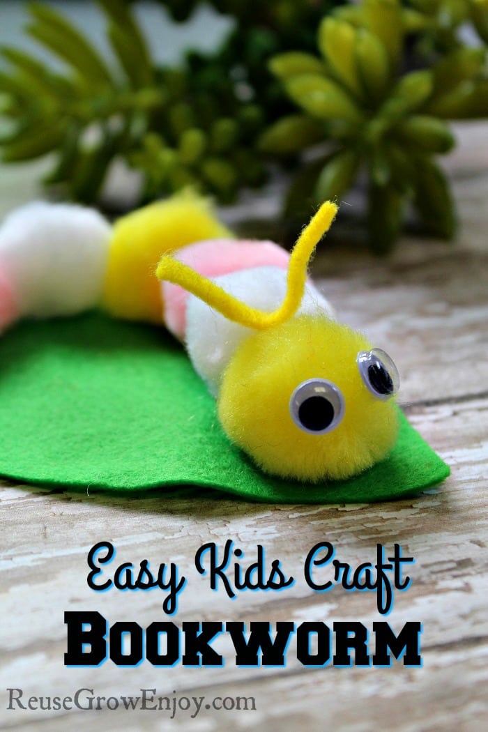 Easy Kids Craft - Bookworm