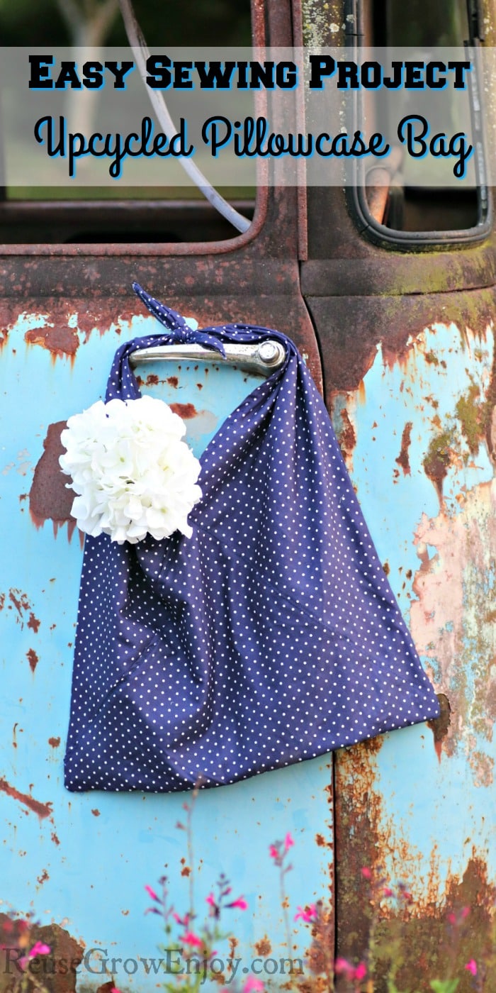 DIY: No-Sew Tote Bag From A Pillowcase