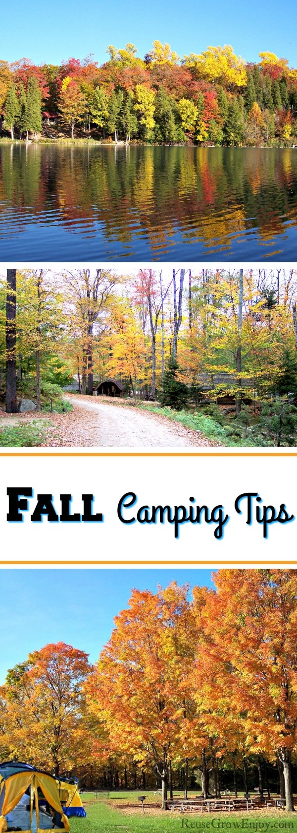 Thinking about taking a fall camping trip? It really is the best time of year to camp! Check out these fall camping tips to be sure you have everything.