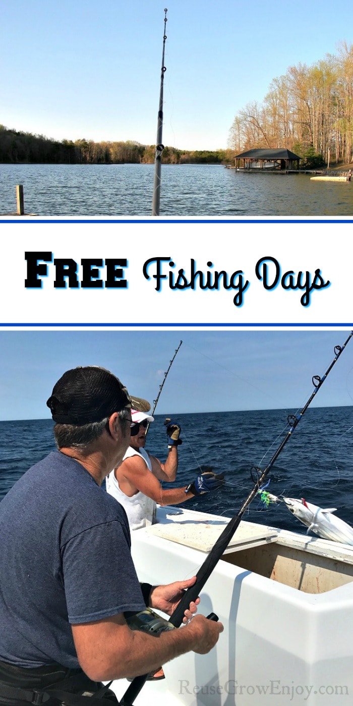 If you like to fish but don't have a license, you will want to be sure to check out these free fishing days. Great way to have a fun enjoyable day for free!