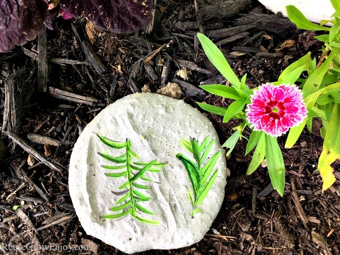 Want to add a garden stone or two to your yard or garden? They can be pricey in the store, but I am going to show you how to make a Cement DIY Garden Stone!