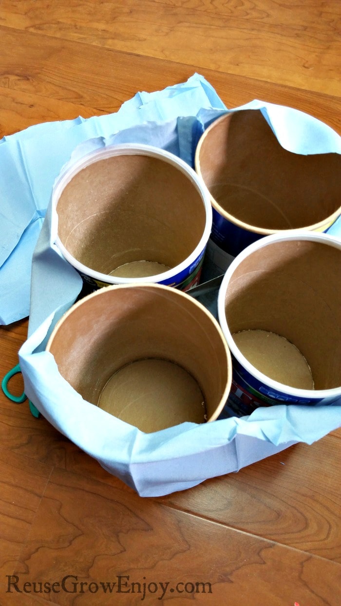 Oatmeal Container Project - Oatmeal Canisters Into A Kids Stool - Reuse  Grow Enjoy
