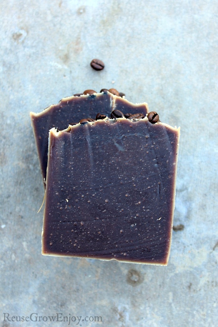 Did you know you can make your own coffee soap right at home? It is a great way to reuse leftover coffee. These also make a great gift idea for any coffee lover!