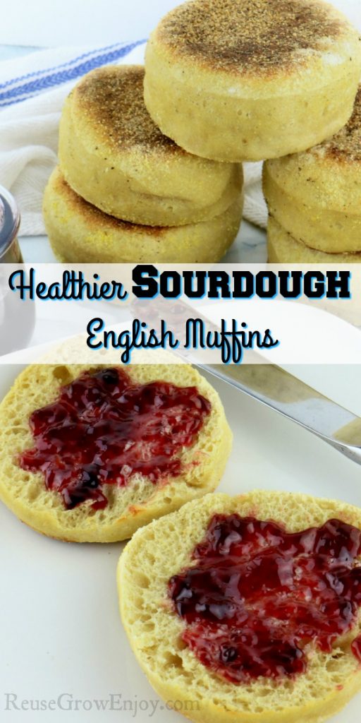 Healthier Sourdough English Muffins - Reuse Grow Enjoy