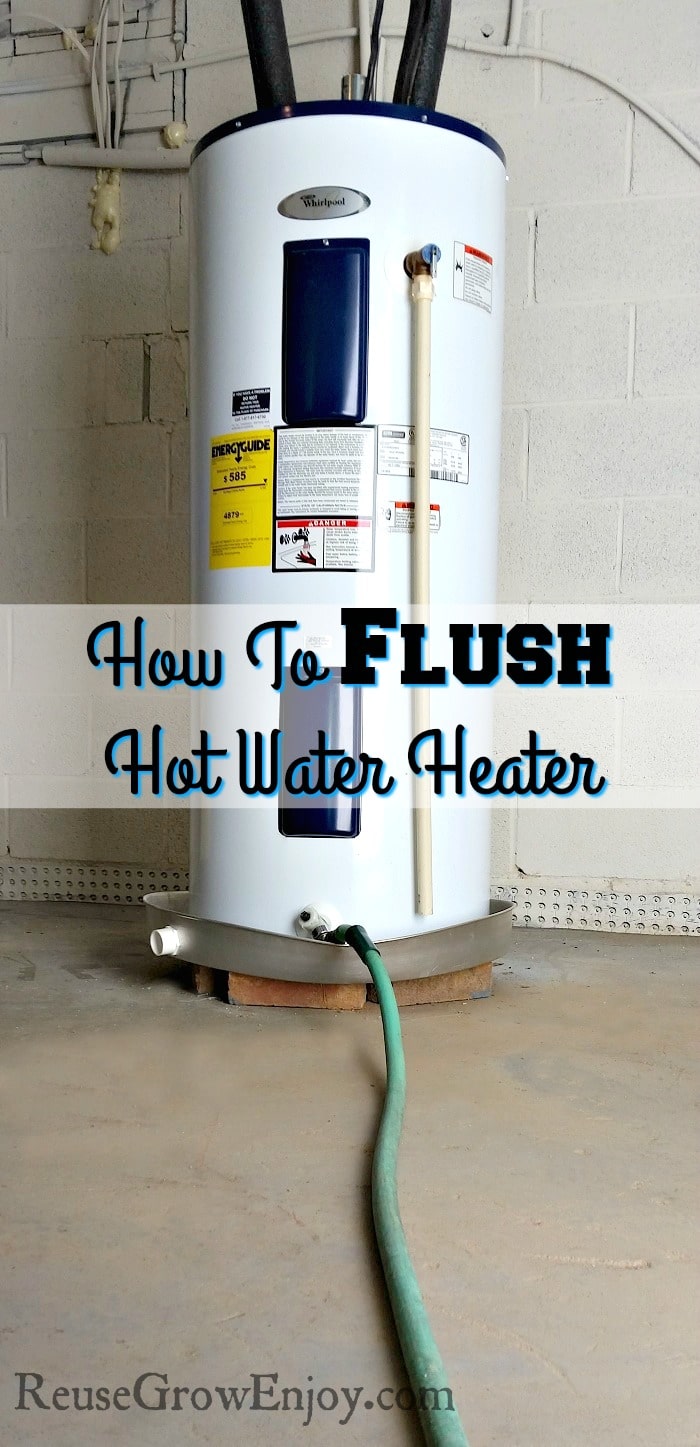 flushing hot water heater