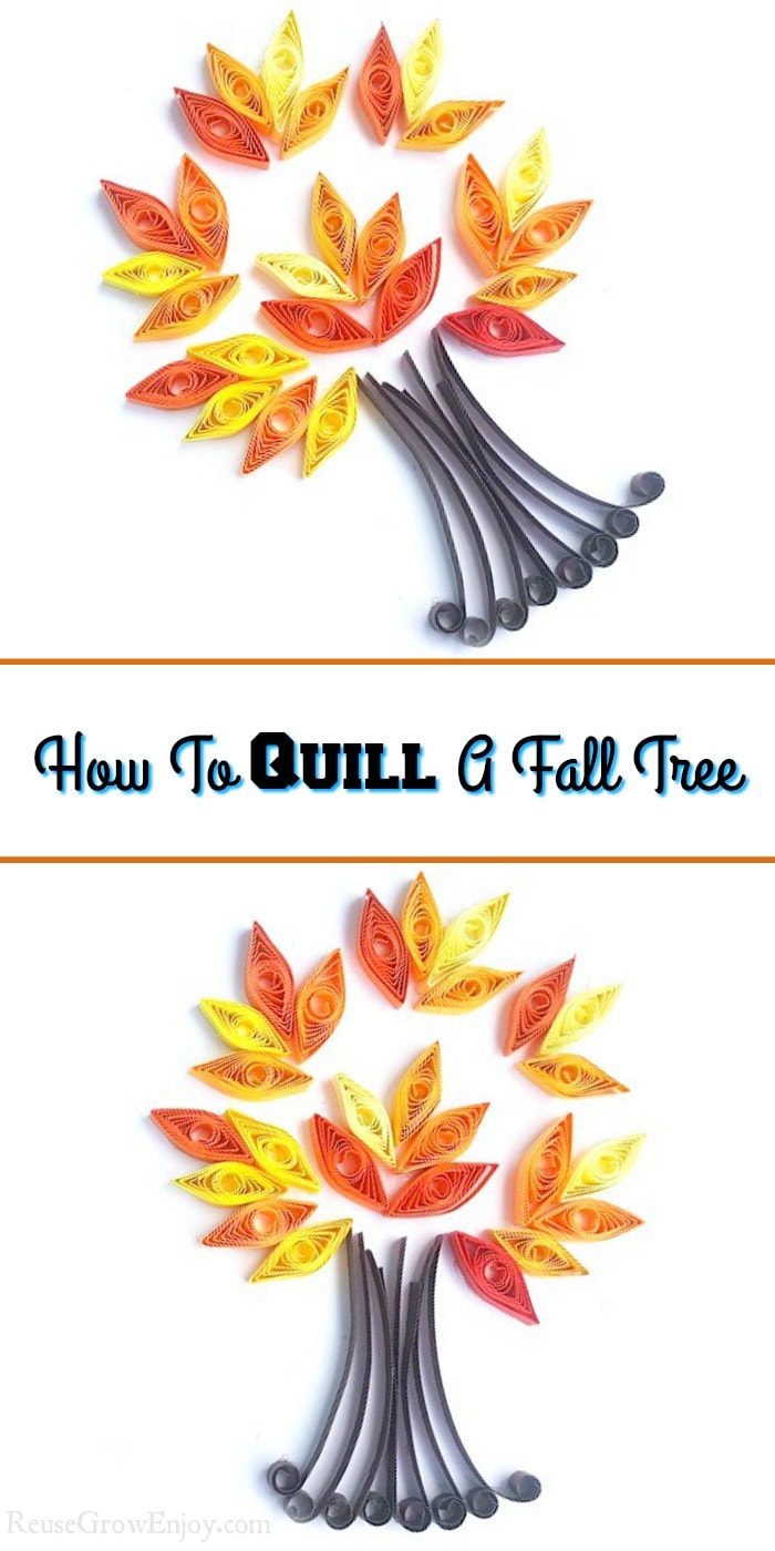 Looking for a fun fall craft project to do? Maybe even one the kids could do? I am going to show you step by step how to quill a fall tree!