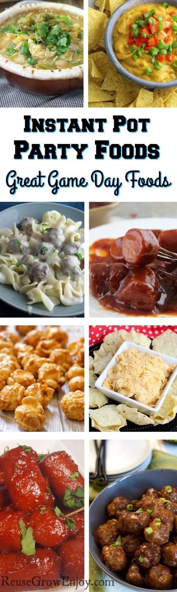 Having a party or get together and looking for easy party foods? If you have an Instant Pot, I have rounded up some of the best Instant Pot party foods for you. These make for some great game day foods!