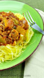 I have an awesome recipe for you to try! This recipe is made start to finish in the Instant Pot. It is a recipe for Instant Pot Spaghetti Squash With Meat Sauce.