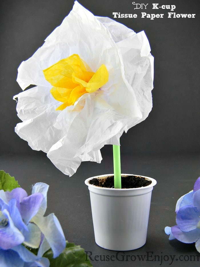 K-cup Tissue Paper Flower