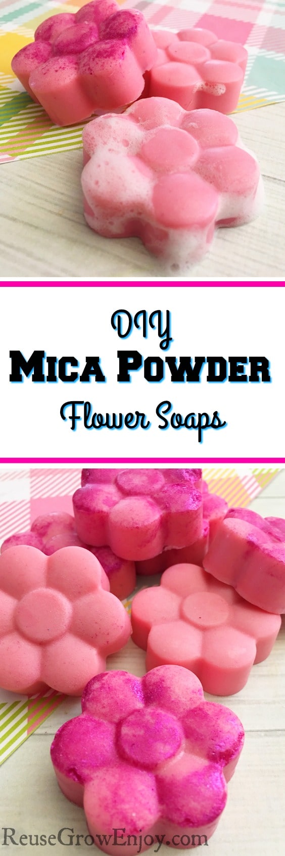 Mica Powder Soap Making - Flower Soaps With Natural Color Option