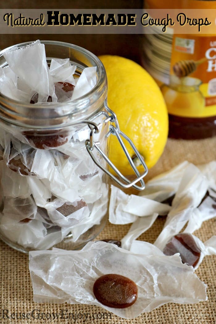 Looking for a more natural way to take care of a cough? Check out this easy to make Natural Homemade Cough Drops!