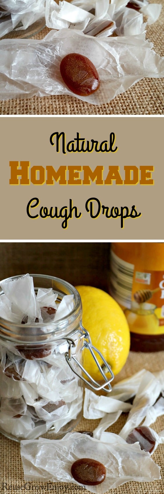 Looking for a more natural way to take care of a cough? Check out this easy to make Natural Homemade Cough Drops!