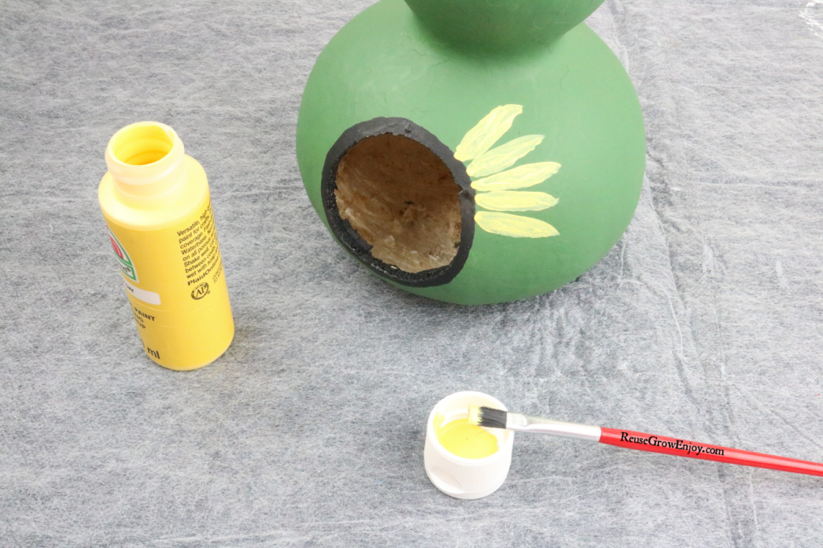 Gourd being painted