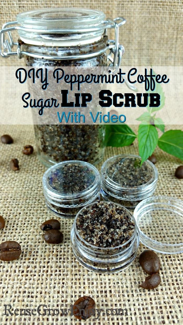 If you like to make your own beauty products or looking for gift ideas you can make, this is a MUST do! This recipe for peppermint coffee sugar scrub for lips. Super easy to make and only takes a few minutes!