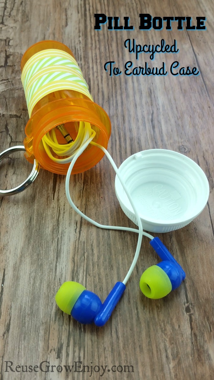 If you are looking for ways to reuse your pill bottles, here is a cool way to do it and it is super easy. It is a Pill Bottle Upcycled To Earbud Case!