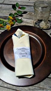 Are you or anyone you know having a graduation party? If so, I have a free printable I made that you may want to check out. It is for Customizable Printable Graduation Napkin Rings!