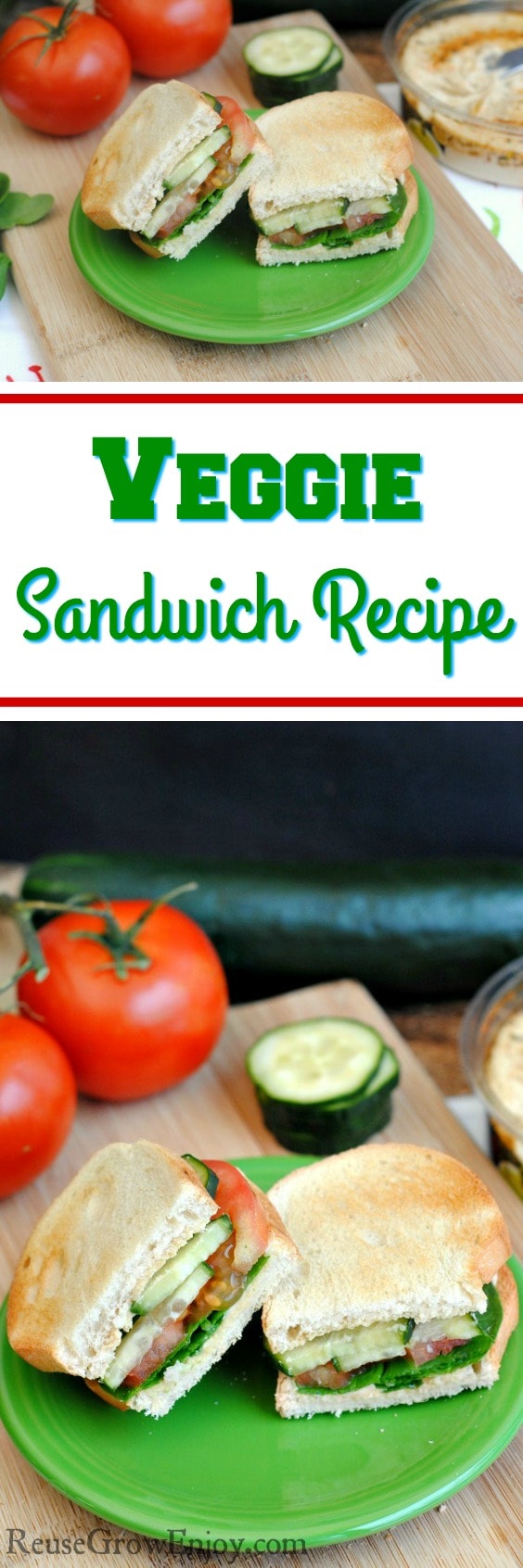 Veggie Sandwich Recipe - Reuse Grow Enjoy