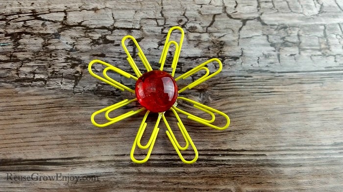 Simple Paper Clip Florals DIY Recycled Crafts