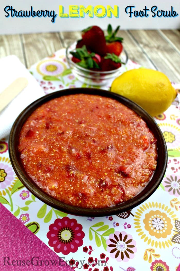 Strawberry Lemon Foot Scrub