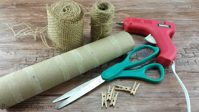 cardboard tube napkin rings