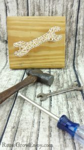 Looking for a craft project that could also be for men? Check out the wrench string art!