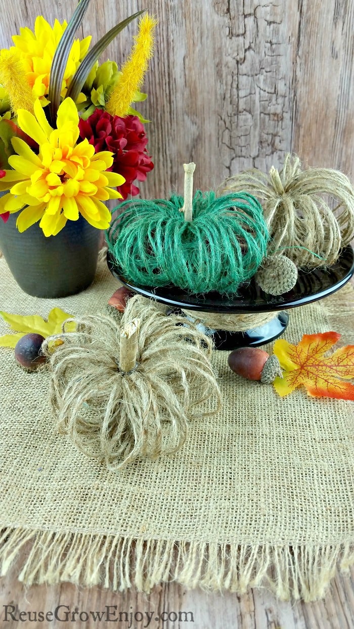 Do you like that rustic country look? Check out this DIY Farmhouse Decor Fall Twine Pumpkin Craft! Great way to get that fall country feel in the home.