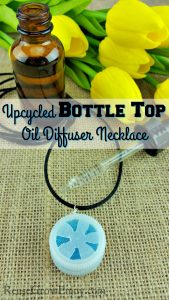 Upcycled Bottle Top Oil Diffuser Necklace