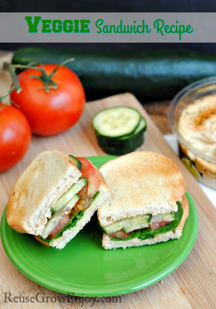 Looking for ways to eat a little more healthy? Check out this super easy to make Veggie Sandwich Recipe!