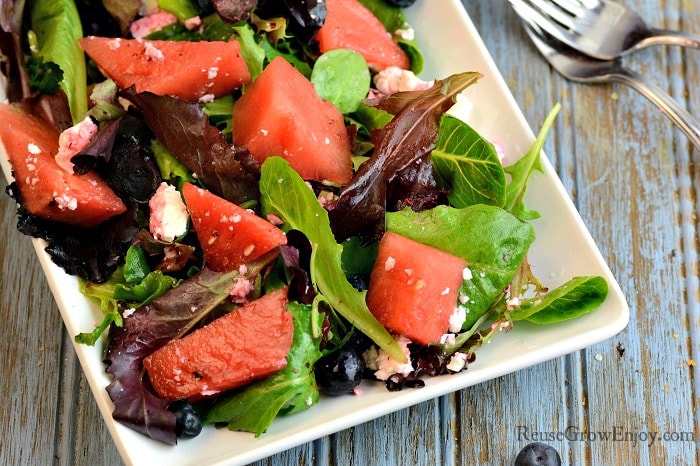 Watermelon Salad Recipe Wide