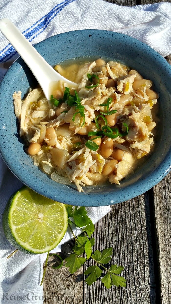 If you love to cook in your slow cooker, this is a must try recipe. It is a recipe for slow cooker white chicken chili. If your family loves it as much as mine, there will not be any leftovers!