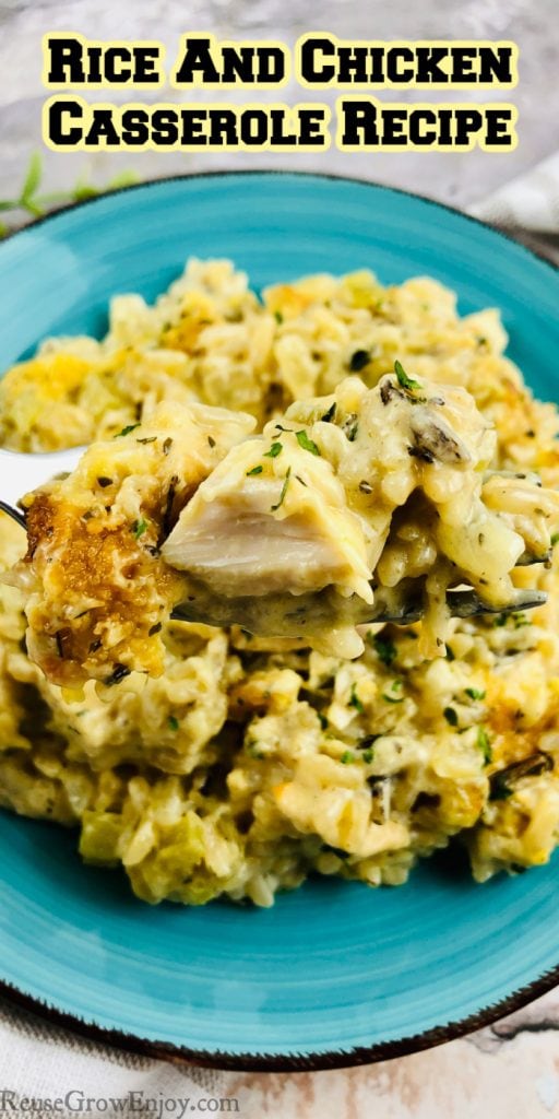 Rice And Chicken Casserole Recipe With Cream Of Mushroom Soup