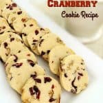 pecan shortbread Cranberry cookie recipe